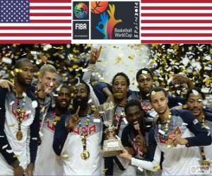 пазл Соединённые Штаты Америки, чемпион мира по Баскетболу 2014